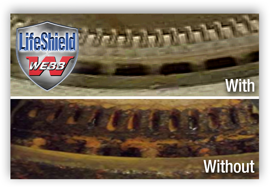 with and without life shield