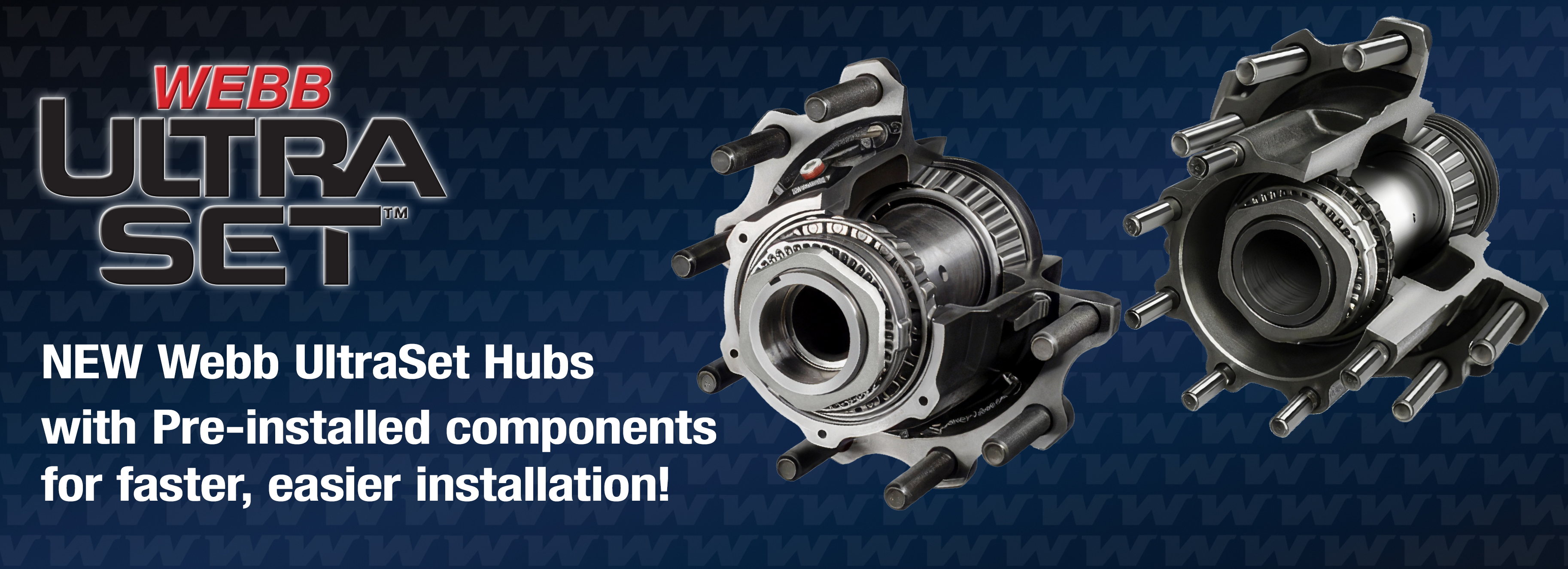 webb ultraset pre-installed hubs